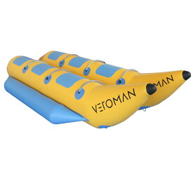 [6人乗り] VeroMan バナナボート トーイングチューブ インフレータブル ロープ付き