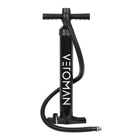 VeroMan 空気入れ エアーポンプ エアーゲージ搭載 ハンドポンプ インフレータブル SUP ボード ゴムボート用