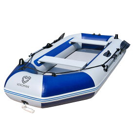 [6-7人乗り] VeroMan ゴムボート フィッシングボート インフレータブル ボート オール付き 船外機取り付け可能 大型
