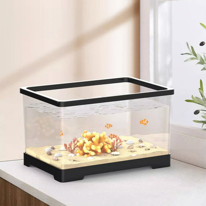 楽天市場】[幅60X奥30X高29cm] VeroMan クリア アクリル 水槽セット 