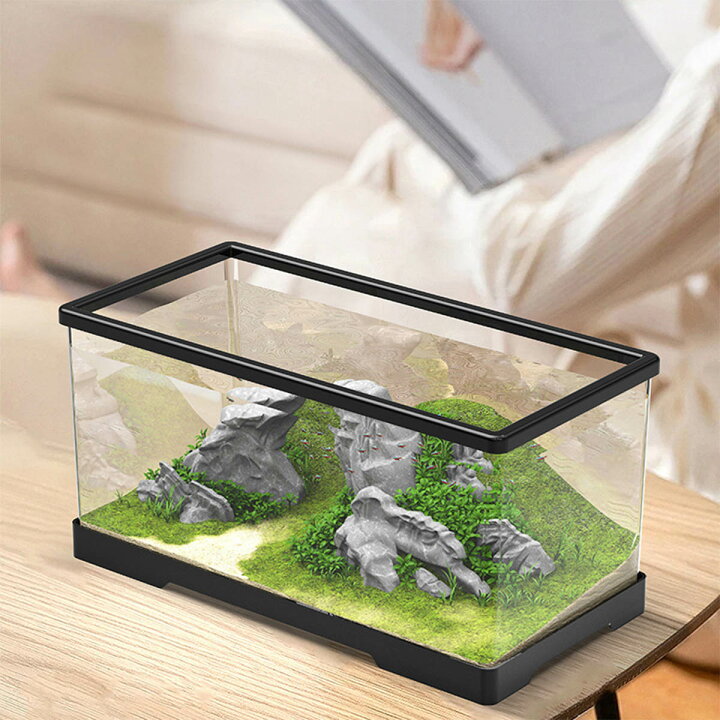 楽天市場】[幅60X奥30X高29cm] VeroMan クリア アクリル 水槽セット 