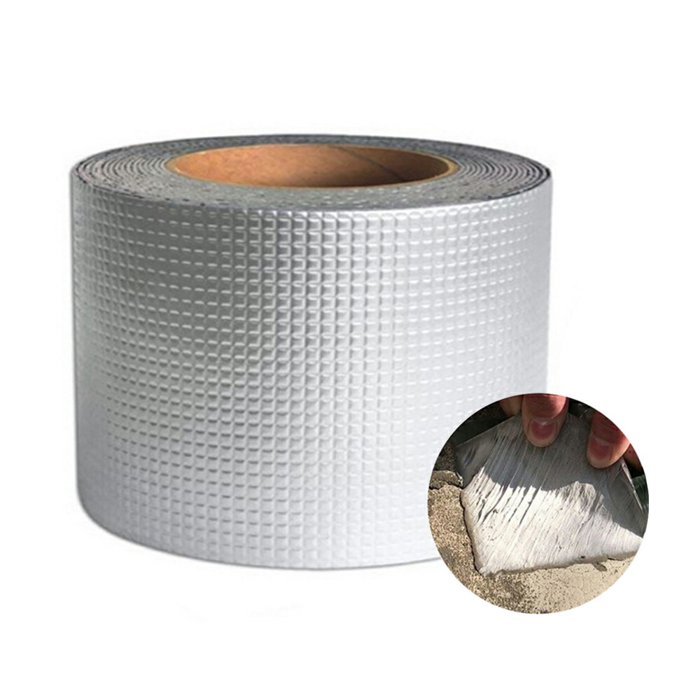 [10cm×10M] VeroMan 防水テープ 補修テープ ブチルテープ 粘着テープ ダクトテープ 防水 耐熱 配管 水漏れ 屋外対応 多用途