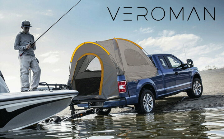 楽天市場 Veroman ピックアップトラック車両用 トラックテント 荷台 テント レインフライ付き 車中泊 キャンプ レジャー 釣り 長さ160ｘ幅165ｘ高さ170cm Veroman
