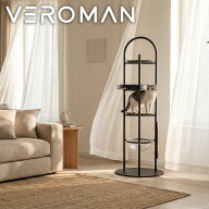 VeroMan キャットタワー 大型猫対応 猫ベッド一体型 宇宙カプセルデザイン キャットハウス 剣麻爪とぎ付…