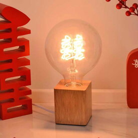 VeroMan ランプ ライト テーブルライト 卓上ライト 電球 バルブ オシャレ レトロ アンティーク 韓国インテリア 幅7.5cm×高さ23.5