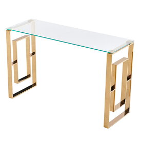 VeroMan ハイテーブル テーブル ガラステーブル ガラス 透明 ゴールド モダン レトロ アンティーク シンプル シック クール 韓国インテリア
