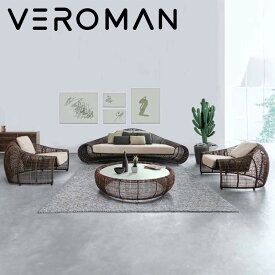 VeroMan [一人掛け] ソファ チェア 肘掛けなし アウトドア インドア 屋外 室内 プールサイド 庭 韓国インテリア[高さ80cmx幅105cm]