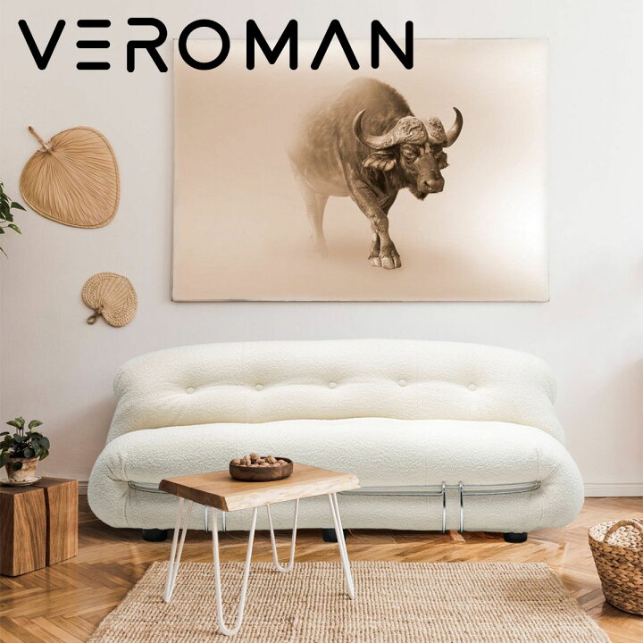 楽天市場】[3人掛け] VeroMan ボアソファ ソファ ボアカウチ カウチ 
