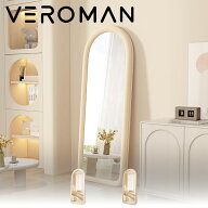 VeroMan ミラー 鏡 全身鏡 姿見 スタンドミラー ジャンボミラー 大型 ラウンド アンティーク ビンテージ …