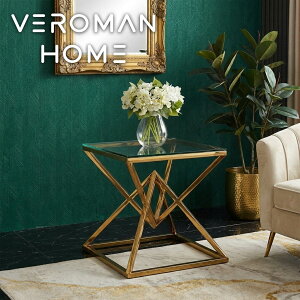 [��55×��55×��55cm] VeroMan �S�[���h �K���X �T�C�h�e�[�u�� �����v�e�[�u�� ���r���O �\�t�@�e�[�u�� ���� X���r ���_�� ���g�� �؍��C���e���A