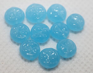 ベネチアンビーズ スキアッチャティーナ アラバスターアクアマリーナ 10個入り マシンメイド アクセサリーパーツ ビーズ