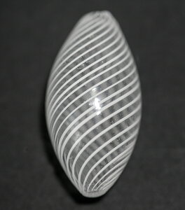 ベネチアンビーズ レーシー ソフィアート オーバル ホワイト ビーズパーツ アクセサリーパーツ