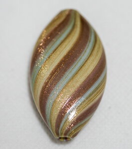 ベネチアンビーズ ジョリー ソフィアート オーバルスキアッチャータ ターコイズライン ビーズパーツ アクセサリーパーツ