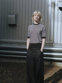 SERVICE PRICE 30割【Gicipi】ジチピ -ARGENTO- COTTON SOFT CREWNECK HALF SLEEVE KNIT SEW | レディース ニットソー クルーネック クルーネックニットソー コットンニット コットンニットソー ハーフスリーブ ハーフスリーブニットソー アルジェーント ブランド イタリア製