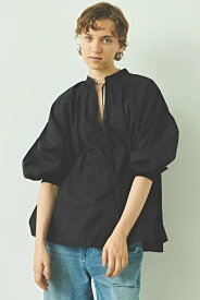 【KHA:KI】カーキ SKIPPER CHURCH BLOUSE | レディース ブラウス シャツ レディースブラウス スキッパー スキッパーブラウス スキッパーシャツ チャーチ チャーチブラウス チャーチシャツ プルオーバー プルオーバーブラウス プルオーバーシャツ シンプル ブランド