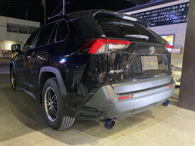 センスブランド 車検対応 AXAH52/54 RAV4 ハイブリッド チタン Veloce115Φ 重静音 マフラー