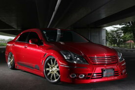 センスブランド 200クラウン アスリート 後期 フロントバンパー エアロ 【センセーションシリーズ】4灯フォグランプSet