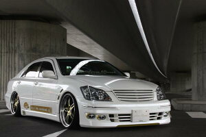 センスブランド 18クラウン フロントバンパー エアロ 【センセーションシリーズ】4灯フォグランプSet