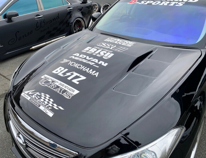 楽天市場】センスブランド Y51フーガ 前期 レーシング ボンネット 