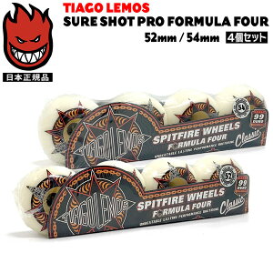 XP{[ EB[ Xsbgt@CA SPITFIRE WHEELS F4 99DU TIAGO LEMOS SURE SHOT CLASSIC NATURAL 4set tH[~[4