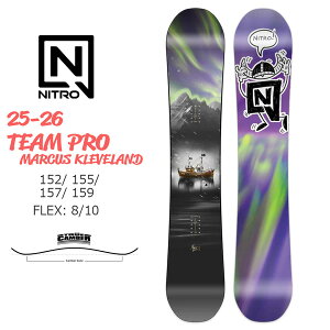 25-26 ナイトロ チームプロマーカス NITRO TEAM PRO MK スノーボード 板 25-26-BO-NTR 152 155 157 159