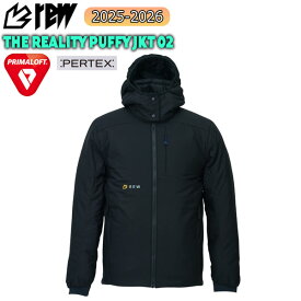 25-26 アールイーダブリュー リアリティパフィージャケット REW REALITY PUFFY JKT 02 スノーボード ウエア ミッドレイヤー 25-26-JK-REW ブラック S M L