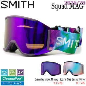 25-26 X~X XJbh}O RXXI[ SMITH SQUAD MAG COSMOS AURORA CP EVERYDAY VIOLET MIRROR CP STORM BLUE SENSOR MIRROR XL[ Xm[{[h S[O 25-26-GG-SMT