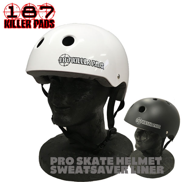 PROも愛用のキラーパッド ヘルメット スケボー キラーパッド ふるさと割 187 KILLER PADS スケートボード SWEATSAVER PRO プロテクター 付与 HELMET SKATE 男女兼用 あす楽 LINER