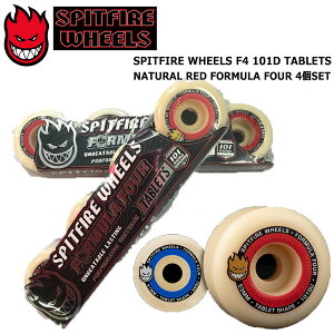 XP{[ EB[ SPITFIRE WHEELS F4 101D TABLETS NATURAL RED FORMULA FOUR 4SET Xsbgt@CA ^ubg XP[g{[h