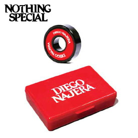 スケートボード ベアリング NOTHING SPECIAL DIEGO NAJERA BEARINGS RED ABEC 9 レッドケース ナッシングスペシャル メール便配送