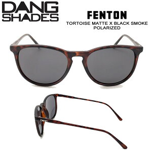 �T���O���X �t�@�b�V���� �X�|�[�c DANG SHADE �_���V�F�C�Y FENTON TORTOISE MATTE X BLACK SMOKE POLARIZED �t�F���g�� �l�C �y�� �Ό������Y