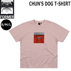 Tシャツ FORMER フォーマー CHUN'S DOG T-SHIRT 半袖 BLUSH FTE-23506