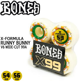 ウィール ボーンズ BONES X-FORMULA WHEELS RUNNY BUNNY 99A V6 WIDE-CUT 53～56mm 4個set エックスフォーミュラー