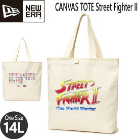 ニューエラ ストリートファイター2 バッグ NEWERA Street Fighter 2 キャンバス トート バック アイボリー 約14L BAG メール便