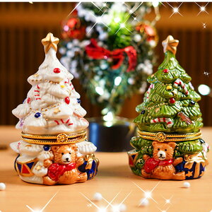 ジュエリーボックス アクセサリーケース 小物ケース くま モチーフ オブジェ プレゼント インテリア 雑貨 置物 クリスマス かわいい おしゃれ