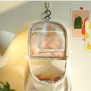 コスメポーチ 化粧ポーチ フック付き メイクポーチ 機能的 使いやすい 大きめ 大容量 レディース 旅行 便利グッズ ブラシ入れ付き 持ち手付き バニティポーチ トラベル