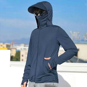 UVカット パーカー メンズ 接触冷感 長袖 UVパーカー ラッシュガード レディース ワークマン 長袖 紫外線対策 フード付き マスク付き 指穴 つば ひんやり 接触冷感 薄手 大きいサイズ 吸汗速