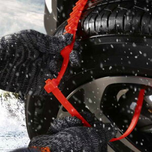 タイヤチェーン 非金属 緊急用 スノーチェーン 雪チェーン 使い捨て ジャッキアップ不要 結束バンド 車用 簡単装着 軽自動車用 滑り止めチェーン ホイールチェーン 30本セット SUV用 アイス