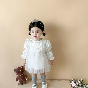 ベビー ドレス 白 長袖 ベビー ワンピース キッズ セレモニードレス 子供 ドレス チュール 結婚式 ベビー服 女の子 赤ちゃん ベビーワンピース フォーマル 誕生日 出産祝い ベビー ドレス 新