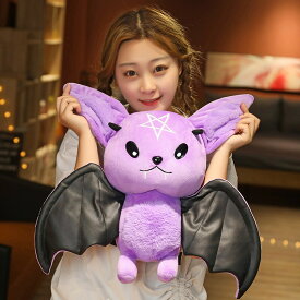 ハロウィン ぬいぐるみ コウモリ 手持ち 抱き枕 添い寝 インテリア 万聖節 子供 おもちゃ 可愛い 柔らか もちもち 置物 店飾り プレゼント 贈り物 小学生 癒しグッズ 抱きまくら 出産祝い 記念日 ギフト 誕生日 クリスマス お祝い hzsn136h