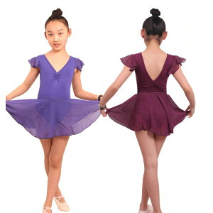バレエレオタード 練習服 レオタード 子供服 女の子 子供レオタード キッズウェア キッズ用  体操 ダンス レッスン着 ステージ衣装 ハイレグ ふんわりスカート カジュアル フ