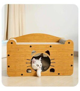 爪と 大型猫 多頭飼う 組立簡単家具破壊防止頭飼う 大型猫 爪とぎハウス 猫 ベッド キャットハウ猫爪とぎパッドス ベット玩具段ボール ストレス解消 二層 猫爪とぎ 通気高密度段ボール ス