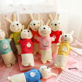 ペンケース かわいい ぬいぐるみ ペンケース 大容量 ポーチ 筆箱 フィギュア ポーチ 兎 ウサギ フィギュアポーチ 動物 アニマル ペンポーチ おしゃれ 子供 小学生 中学生 高校生 大人 メイクポーチ 小物入れ マスコット 女の子 男の子 可愛い 筆入れ