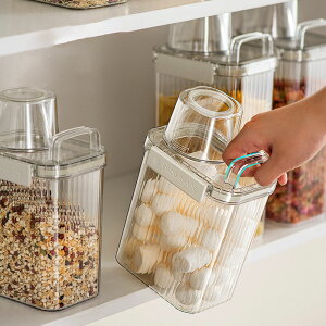 保存容器 密閉容器 プラスチック キャニスター 食品保存容器 密閉 大容量 食材 調味料 キッチン 冷蔵庫収納 粉物入れ 湿気防止 透明 米びつ 鮮度を保つ 洗濯洗剤容器 ペットフード 保存容器