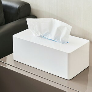 ティッシュケース ペーパーホルダー 長方形 壁掛 片手で切れる キッチン お風呂 洗面台 収納 マグネット付き ホワイト キッチン 小物収納 冷蔵庫 マグネット収納 強力マグネット ボックステ
