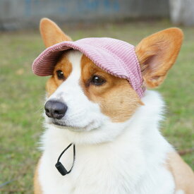 ペット用帽子 キャップ つば付き 犬 ドッグ 耳穴付き サイズ調整 あごベルト サンバイザー おしゃれ かわいい お散歩 日よけ 熱中症対策 小型犬 中型犬 大型犬 紫外線対策 猫 キャット