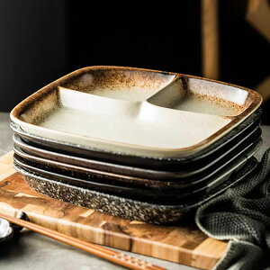 ランチプレート 仕切りプレート 日本式 おしゃれ 長方形 食器皿 三分格皿 仕切り皿 朝食皿 サラダ皿 ランチ皿 ディナー皿 トッピング皿 プレートバランスのとれた食事プレート 割れにくい