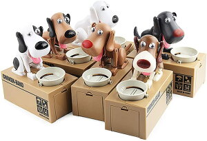 犬 貯金箱 おしゃれ コインバンク リトルドッグバギーバンク 面白い コインを食べる貯金箱 プレゼント クリスマス 犬の貯金箱 大人用/子供/学生
