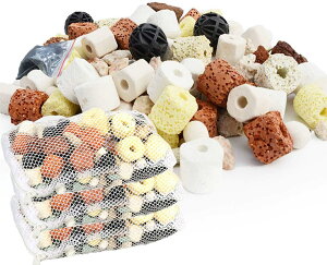 3パックセット 12in1 ろ過材 水質改善 水槽用ろ過材 水槽フィルター用 観賞魚 ろ材 淡水・海水(1500g) 父の日