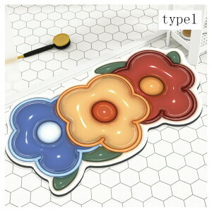 珪藻土 バスマット 珪藻土マット 3D立体 珪藻土 40cm×80cm 吸水速乾 吸収 乾燥 消臭 脱臭 引っ越し祝い 内祝い お歳暮 お中元 玄関マット 室内マット バスマット バスルームマット 可愛い 新築